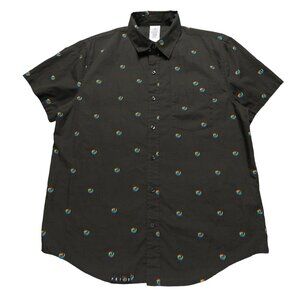 Disney Star Wars Pride Short Sleeve Button Up Shirt Mens Size Large Green LGBT+